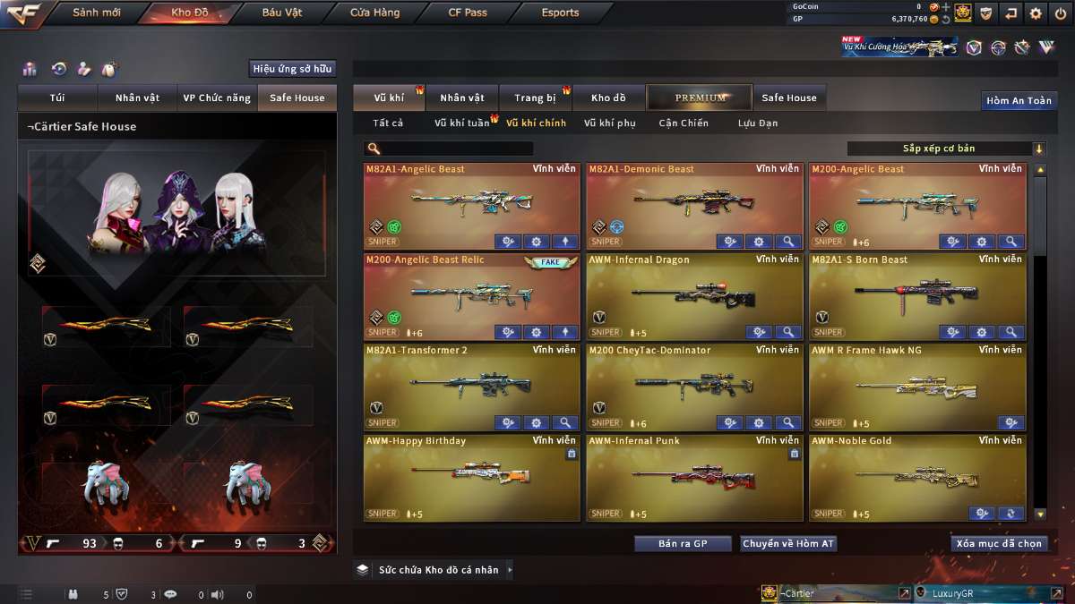 shop acc cf uy tin gia re